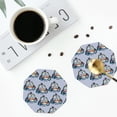 thumbnail image 5 of Bingfone Vintage Police Car Leather Drinks Coasters With Set Of 6,Suitable For Home Kitchen,Coffee Cup Coasters Home Gift, 5 of 9