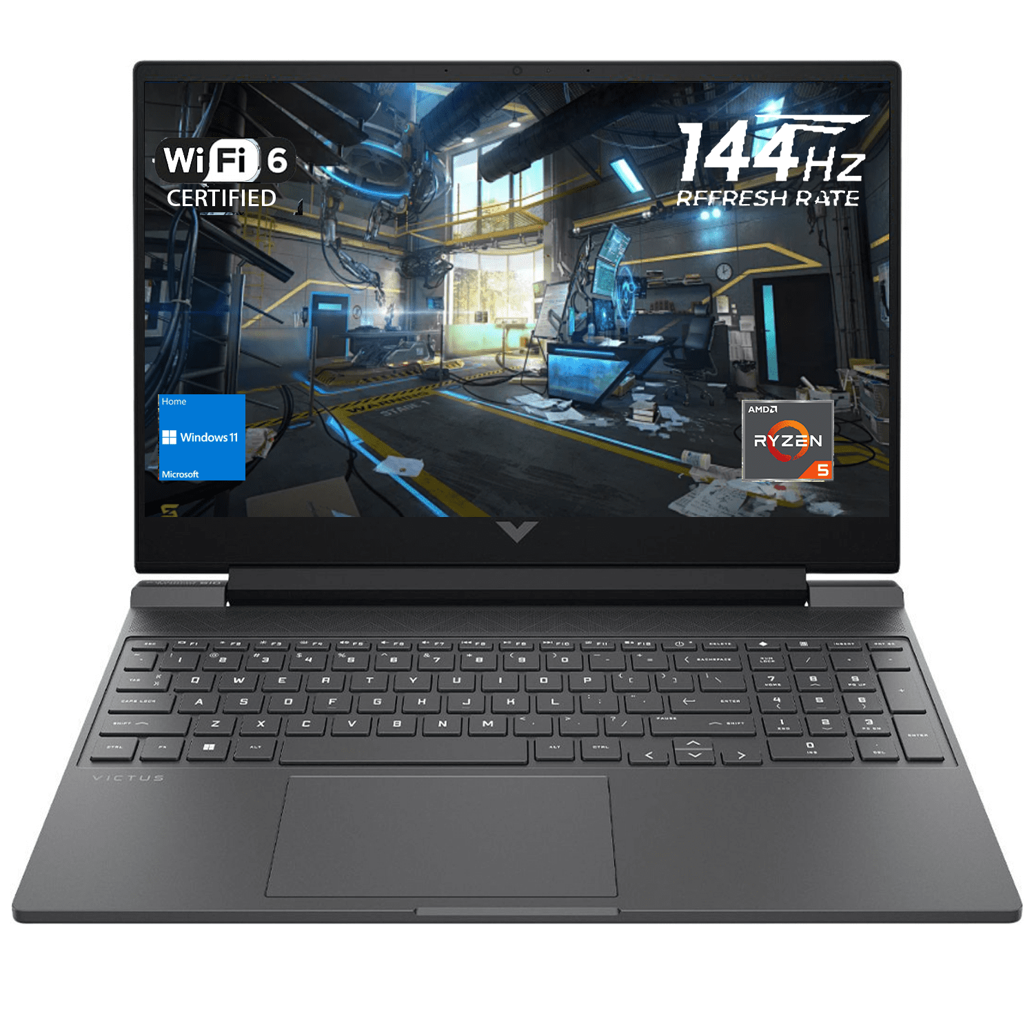 Laptop 16.1 FHD Gaming Laptop, AMD Ryzen 7 5700U, 16GB RAM, 512GB