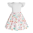 thumbnail image 5 of DAETIROS Girls Easter Dress Flutter Sleeve Mint Green Bunny & Easter Egg Print Soft A-Line Spring Casual Church Dress for Kids Kids,Size 3-4 T, 5 of 6