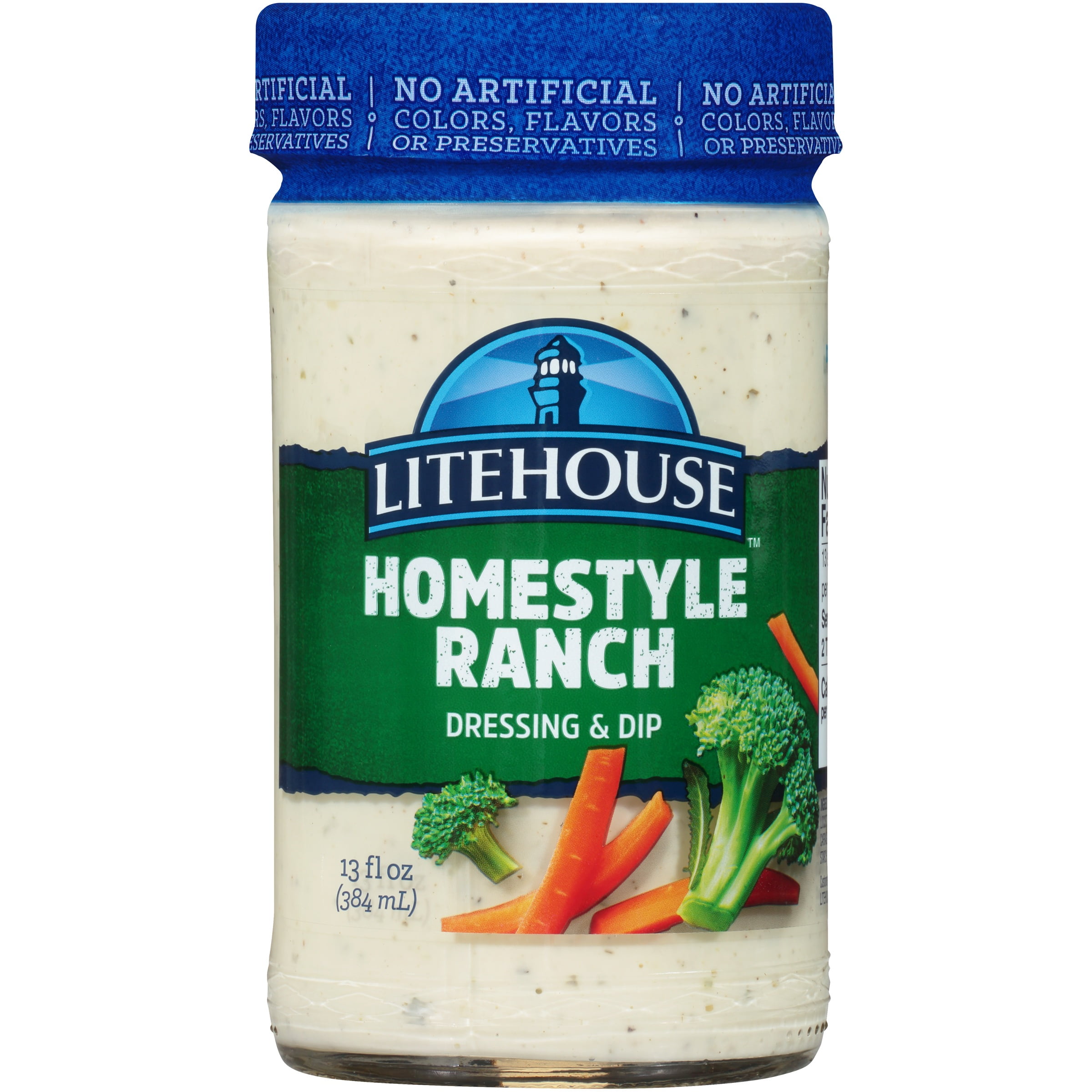 Litehouse Dressing &amp; Dip Homestyle Ranch, 13.0 fl oz - Walmart.com