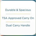 thumbnail image 3 of Protege 18" Carry on Adjustable Strap Weekender Duffel with Luggage Pass Through, Soothing Grey, 3 of 8