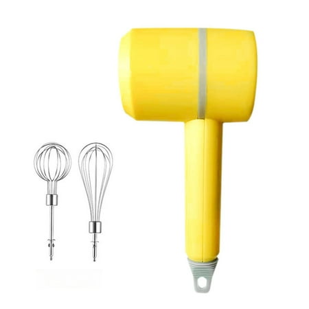 

Journey Wireless Electric Hand Mixer Rechargeable Mini Hand Blender Kitchen Tool for Kitchen Baking Cooking(Yellow)