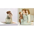 thumbnail image 6 of Meottam Mom and Kids Figurines, Sculpted Hand-Painted Mother and Two Children Statues, Mother Son Daughter Figures Gifts for Mother’s Day Anniversary Birthday, 6 of 7