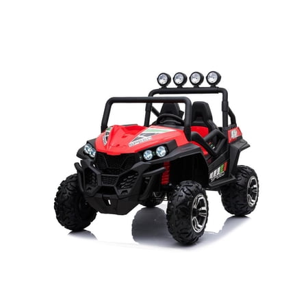 TC-S2588-1 Red 24 V Big Battery, 4WD, Two Seats Big Kids Electric Ride On UTV With MP4 And Eva Wheels (White)