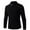 Black, variant on Aloohaidyvio George Mens Half Turtleneck Zip Knit Sweater Long Sleeve Rib Bottom Hem Shirt