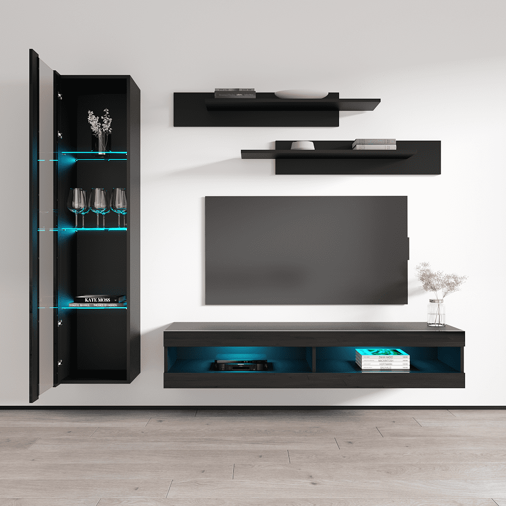 Fly G2 34TV Wall Mounted Floating Modern Entertainment Center