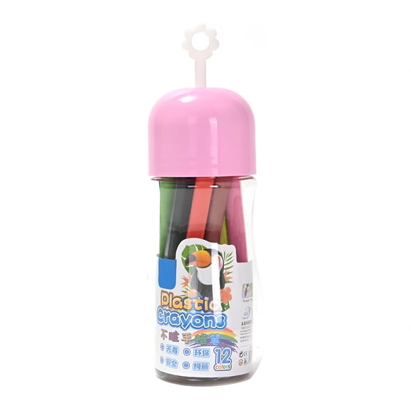CCOCC 12/24/36 Pcs Crayon Bright Colors Washable Crayons with Ergonomic Grip Fine Motor Skills Easy Hold Jumbo Crayons