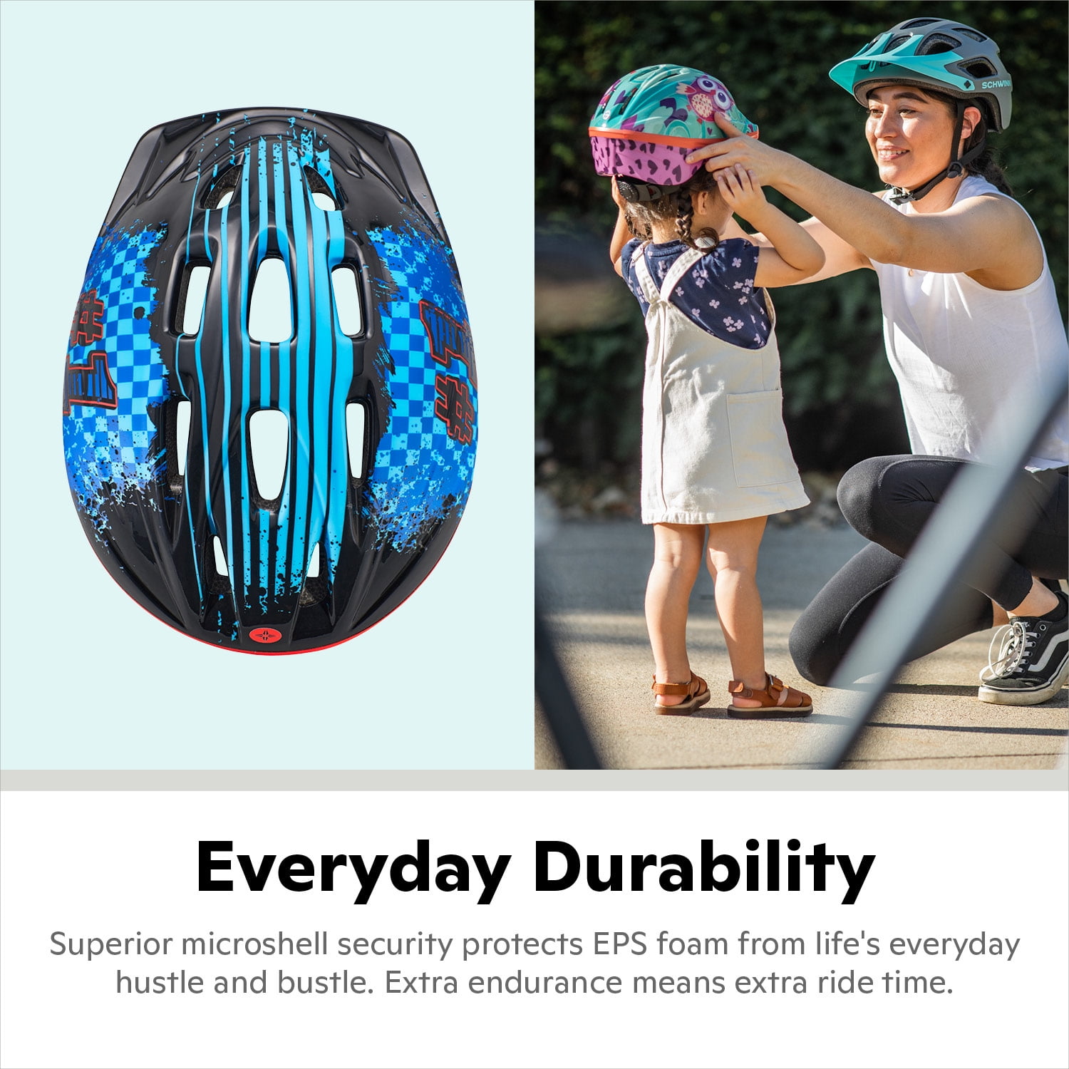 Schwinn Classic Toddler Bike Helmet, Ages 3-5, Blue