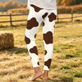 thumbnail image 6 of LUGOGNE Toddler Girls Leggings Cow Print Full Length Yoga Pants Comfortable Soft Stretchy School Daily Play Bottoms, 6 of 9