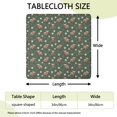 thumbnail image 2 of Green Highland Cow Dinosaur Pattern Square Fitted Tablecloth with Elastic Edge,Square Table Cover,Washable Elastic Table Cover for Home Kitchen Party Decor 34"x34", 2 of 6