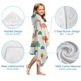 thumbnail image 7 of Beige Dinosaurs Landscapes Pattern Hooded Bath Towel，50"x30" for Ages 3 To 12 Kids, Quick Dry Lightweight Soft Microfiber Hood Beach Towel Cover Up for Kids, 7 of 7