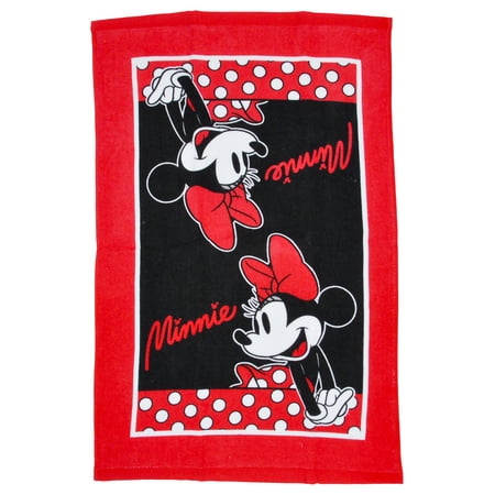 Minnie  Mouse  Kitchen  Dish Towels 2 Piece Set  Red Black   Minnie  Mouse  Kitchen  Dish Towels 2 Piece Set  Red Black
