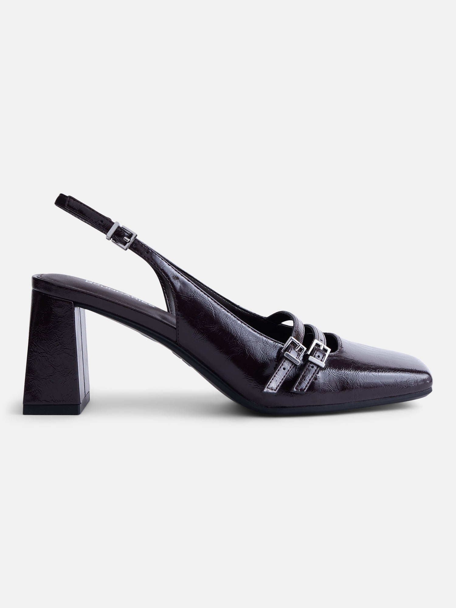 No Boundaries Women's Mary Jane Slingback Heels