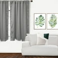 thumbnail image 2 of Your Chair Covers - 42 X 63 Inch Blackout Polyester Curtains with Rod Pocket Gray - 2 Panels, 2 of 3