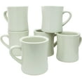 thumbnail image 5 of COLETTI Diner Coffee Mugs Set of 6 - 11oz Ceramic Coffee Mug set - Retro 1950s Plain Stoneware Coffee Cups Set for Restaurant, Diner, Farmhouse, Coffee Shop, Home & Bulk use, 5 of 11