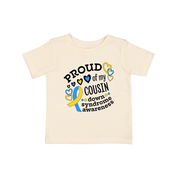 Inktastic Proud of My Cousin Down Syndrome Awareness Boys or Girls Baby T-Shirt