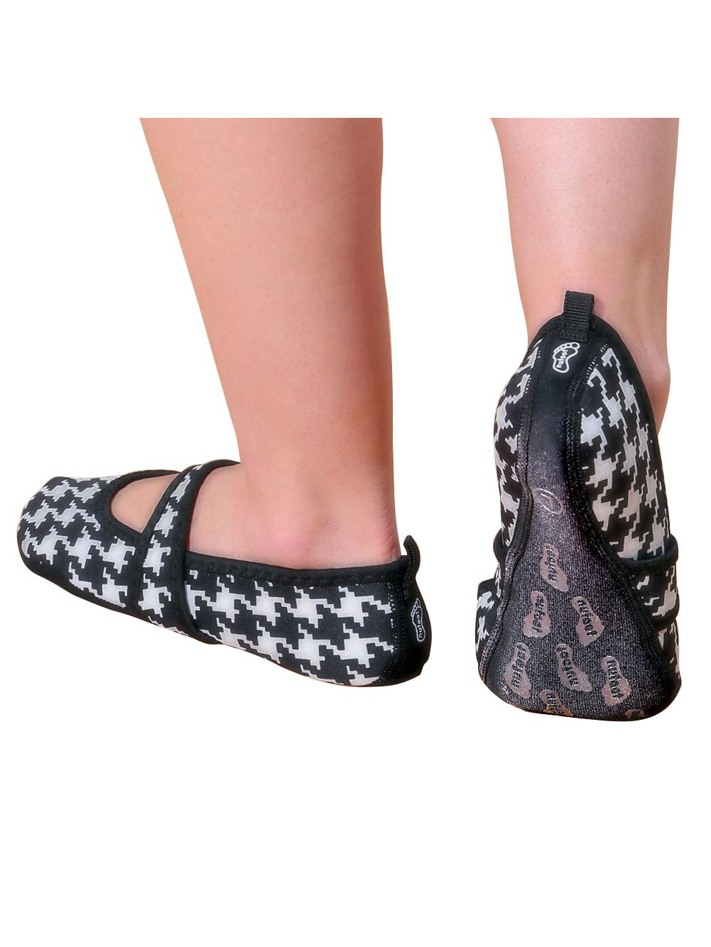Nufoot - Nufoot Betsy Lou Indoor Womens Shoes Slipper, Black with White ...