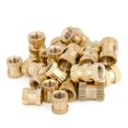 thumbnail image 5 of Wekity Knurled Insert Nuts, Female Thread Brass Embedment Nut M4x6mm H x 6mm OD Heat Set Insert Nut for Printing 3D Printer and More Projects 10Pcs-0621, 5 of 5