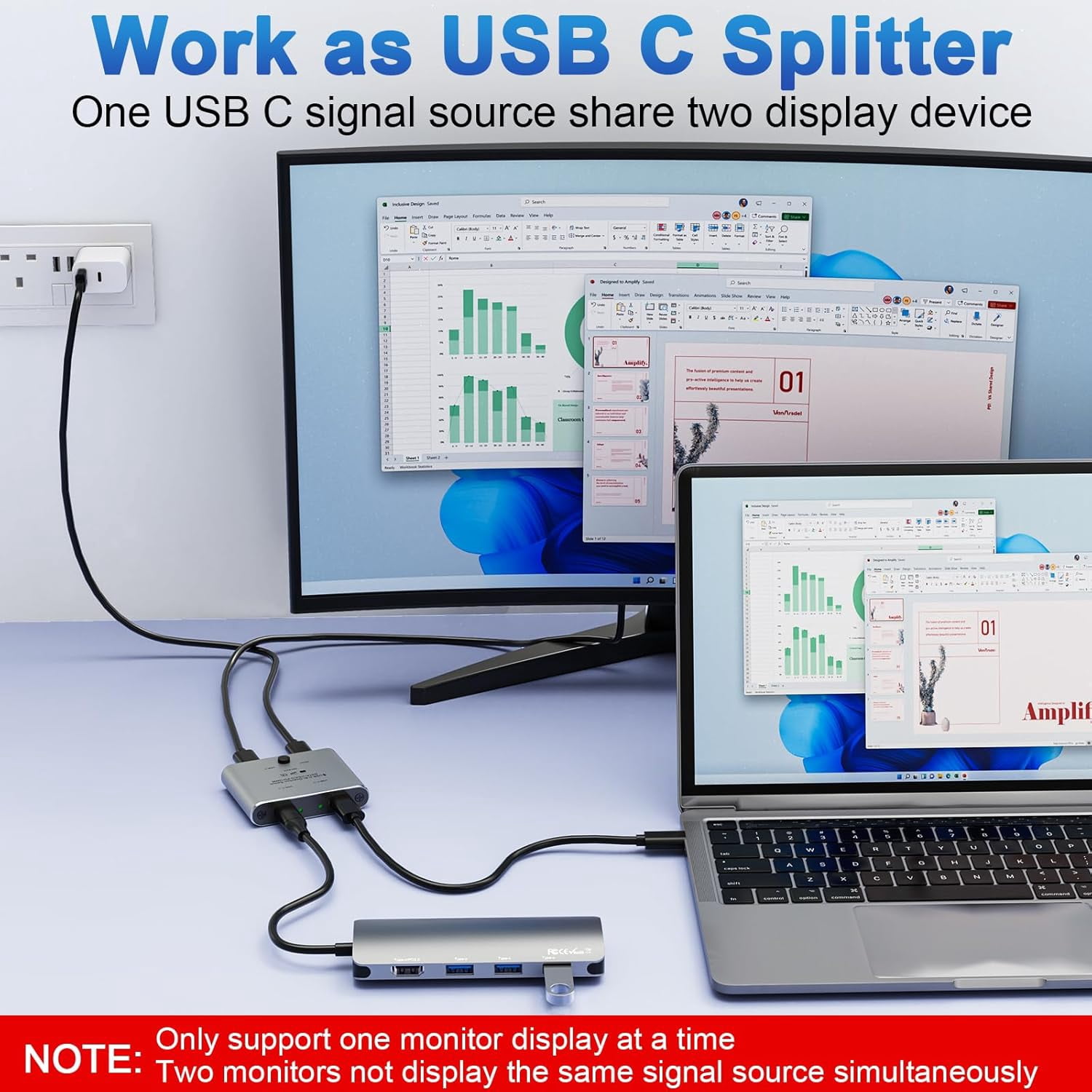 8K USB C Switch Bi-Directional, USB C KVM Switcher 8K@60Hz/4K@144Hz Video, 100W Power Delivery, 10Gbps Data Transfer – Includes Power Cable