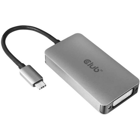 UPC: 0841615101863 | Club3D USB3.2 Gen1 Type-C to Dual Link DVI-D HDCP ON  Gray