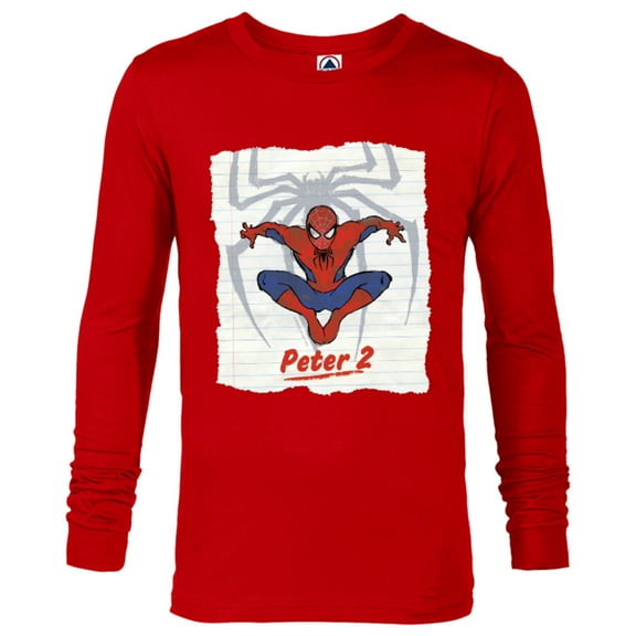 Marvel Spider-Man: No Way Home Peter 2 - Long Sleeve T-Shirt for Men - Customized-New Red