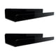 thumbnail image 1 of 2 estantes flotantes de acrílico para pared, estantes de exhibición para pared, estanterías de pared para libros. Negro, 1 of 8