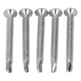 thumbnail image 3 of 50 tornillos autorroscantes de acero al carbono galvanizados con punta de cruz de 4,8 x 50 mm para reparación de cabeza plana, 3 of 12