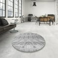 thumbnail image 4 of Ahgly Company Machine Washable Indoor Rectangle Transitional Platinum Silver Gray Area Rugs, 6' x 9', 4 of 7