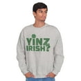 thumbnail image 5 of Yinz Irish Funny St Patrick's Day Sweatshirt for Men or Women Brisco Brands S, 5 of 6