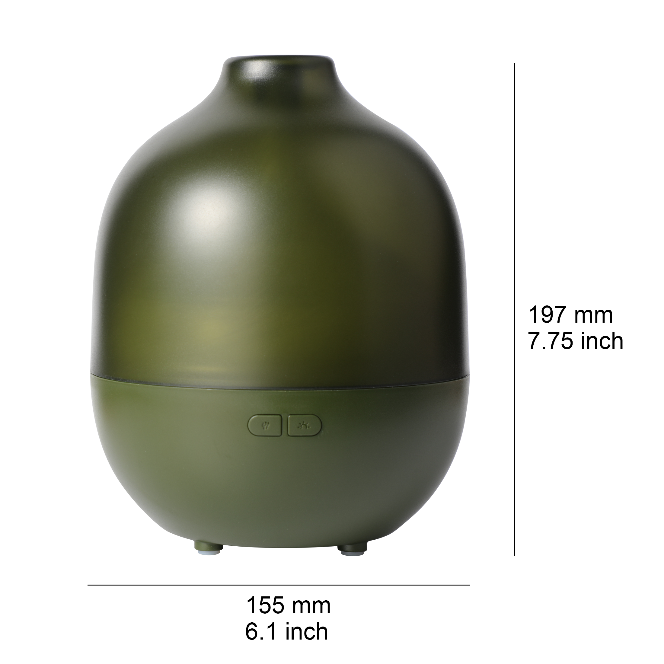 Mainstays 300ml Ultrasonic Cool Mist Oil Diffuser, Green photo 8