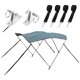 thumbnail image 1 of Cubierta de Sombra Bimini de 3 Arcos 600D Unique Bargains Incluye Hardware de Montaje de Marco de Aluminio Inoxidable Gris, 1 of 8
