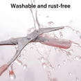 thumbnail image 4 of EXLEAF 2026 New 2Pcs Eyebrow Trimmer Scissors with Comb Professional Eyebrow Comb Scissors Stainless Steel Precision Eyebrow Scissors Eyebrow Trimming Tool Small Eyebrow Grooming Beauty Tool for Men, 4 of 7