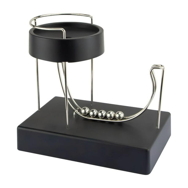 Máquina De Movimiento Perpetuo Artesanía Creativa Carga USB Energía Juguete Orbital Negro