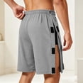 thumbnail image 7 of Erwazi Mens Shorts Solid Tear Away Side Snap Elastic Waist Button Casual Summer Daily Wear Athletic Shorts with Pocket, 7 of 7