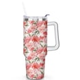 thumbnail image 2 of 40oz Tumbler with Handle and Straw Lid | Vacuum Insulated Leak Proof Tumbler | Stainless Steel Travel Mug Water Bottle Cup Keeps Cold & Hot, 2 of 7