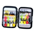 thumbnail image 4 of Colaxi 20 Pcs Leurres de Pêche à la Mouche avec Étui de Rangement Durables Réalistes Leurres de Pêche d'Extérieur avec Hameçons Leurres de Pêche à la Mouche pour Achigan Perche, 4 of 8