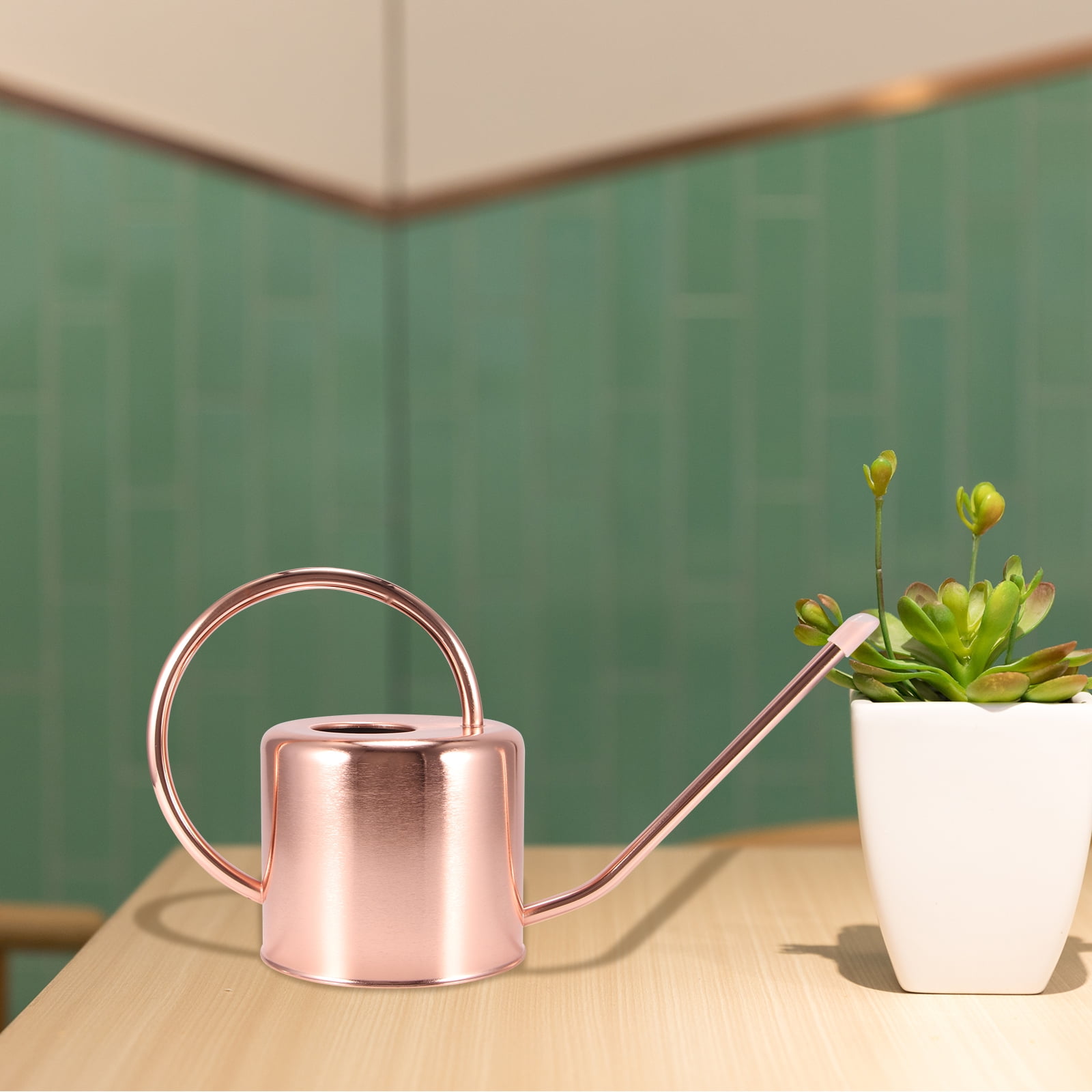 Homarden Copper Colored Watering Can for Outdoor and Indoor House Plants 40oz 