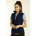 thumbnail image 3 of DailyWear Womens Full-Zip Plush Polar Fleece Vest Navy, Large, 3 of 4