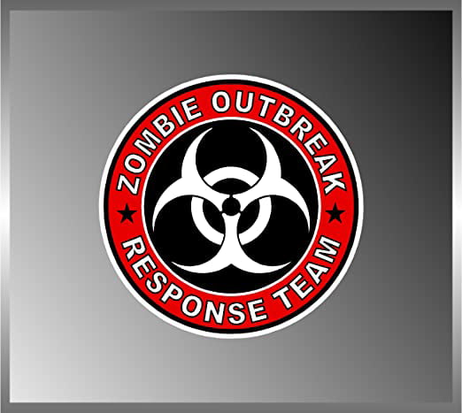 Zombie Outbreak Response Team Vinyl Decal Sticker Car Van Laptop Tablet Wall 