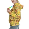 thumbnail image 2 of Fotbe Colourful Tie Dye 1 Pattern Womens Long Sleeve Hoodie, Pullover Hooded Sweatshirt, Kangaroo Pocket Hoodie with Eye-catching Drawstrings-XX-Large, 2 of 7