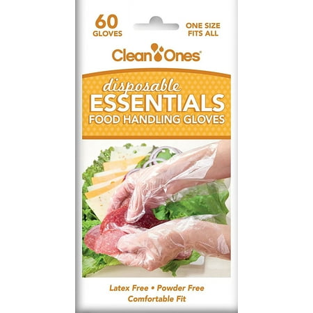 Disposable Latex-Free Gloves, Pack of 60