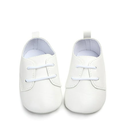 Funcee PU Leather British Style Baby Shoes Air Hole Anti-slip First Walkers for