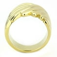 thumbnail image 3 of Luxe Jewelry Designs IP Gold Stainless Steel Women's Ring - Size 10 (Pack of 2), 3 of 4