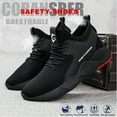thumbnail image 2 of CORANSBER Steel Toe Safety Shoes for Men Women Work Sneakers Breathable Lightweight Industrial & Construction Shoe, 2 of 6