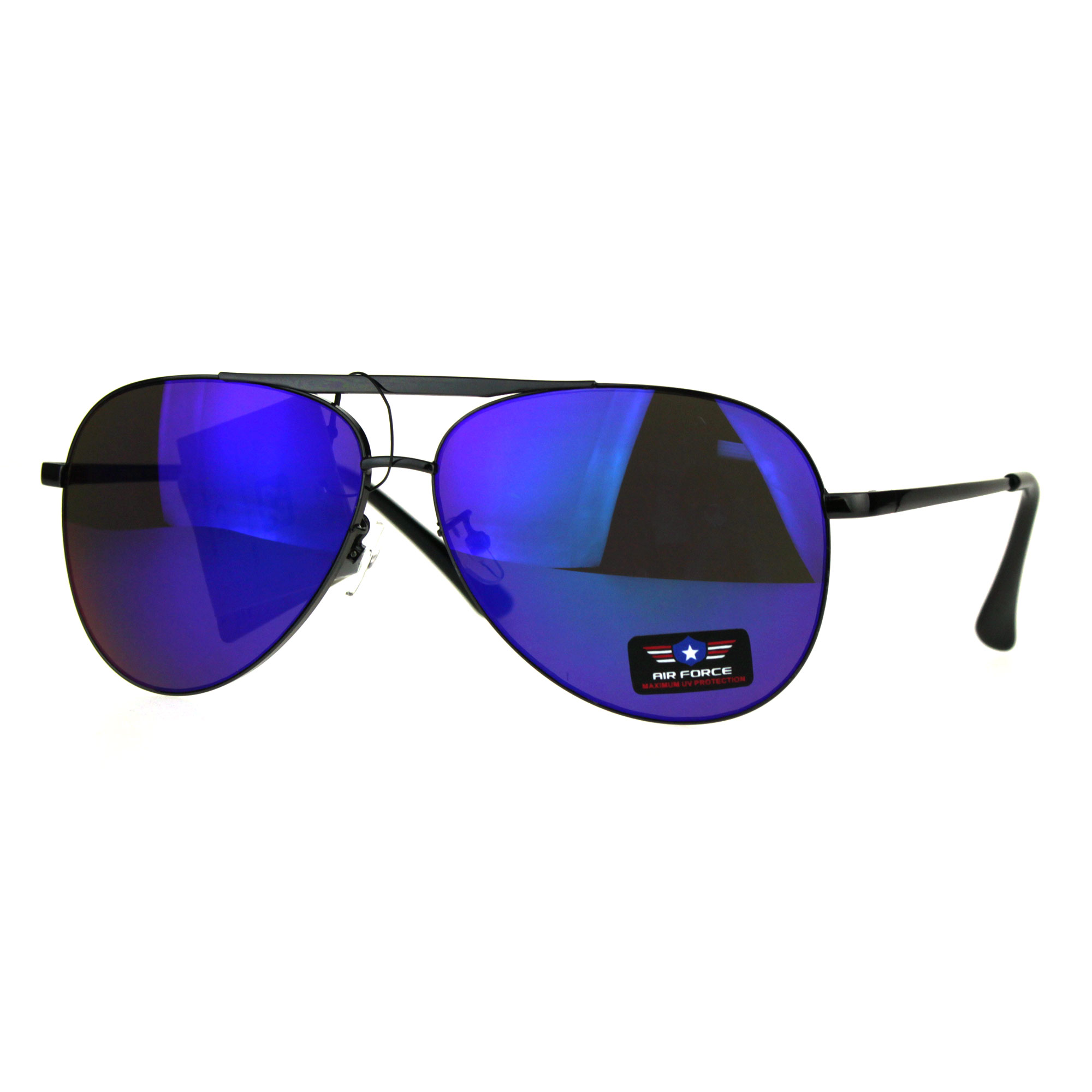 Classic Mens Air Force Color Mirror Lens Oversize Pilots Sunglasses