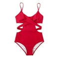 thumbnail image 2 of Neinkie Women Tummy Control One Piece Swimsuits Scoop Neck Monokini Bathing Suits, 2 of 7