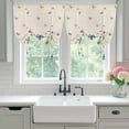 thumbnail image 4 of Vintage Colorful Butterfly Balloon Curtains 63 Inch Length for Living Room/Bedroom, Watercolor Butterflies Rustic Rod Pocket Privacy Door Curtains Decorative Tie Up Shade for Window 52"x63", 4 of 8