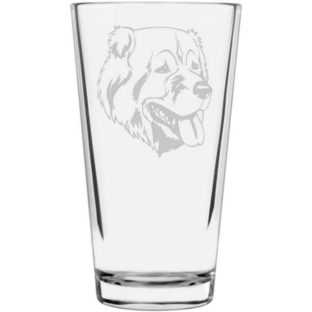 

Georgian Shepherd Dog Themed Etched All Purpose 16oz Libbey Pint Glass