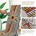 thumbnail image 5 of Yayeee 4 Pack Dining Chair Covers Stretch Parson Chairs Slipcovers Seat Protector, Geometric Stripes, 5 of 6