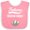 Pink and White, variant on Inktastic Future Mountain Climber Hiking Boys or Girls Baby Bib